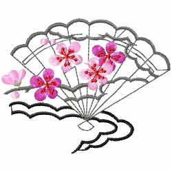 Flowers And Tree Embroidery Design 3